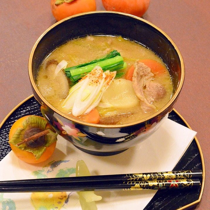 市販で簡単!すいとん入り☆もちもち豚汁